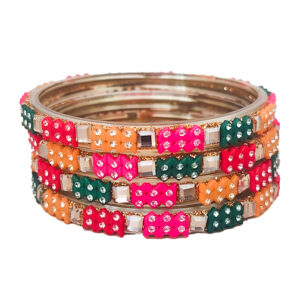 Ethnic Multicolor Stone Kada Set for Women