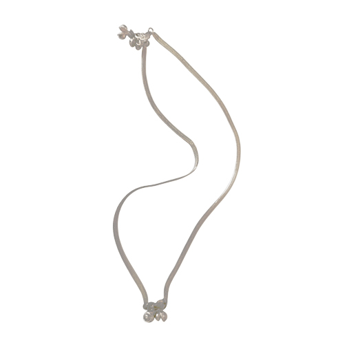 Silver Floral Charm Payal for Women