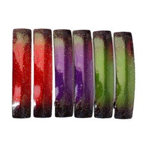 multicolor ombre glossy hair claw clips set for women