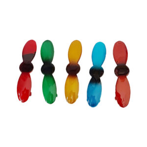 Multicolor Mini Banana Hair Clips Set for Women