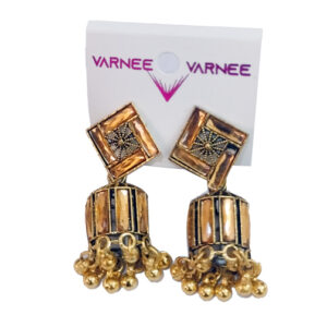 Traditional Gold Tone Bell Jhumka Earrings